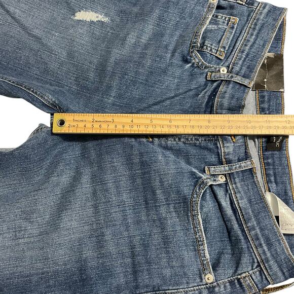 Banana Republic Womens Jeans 6 Blue Distressed Low Rise Relaxed Girlfriend Denim - Picture 11 of 12